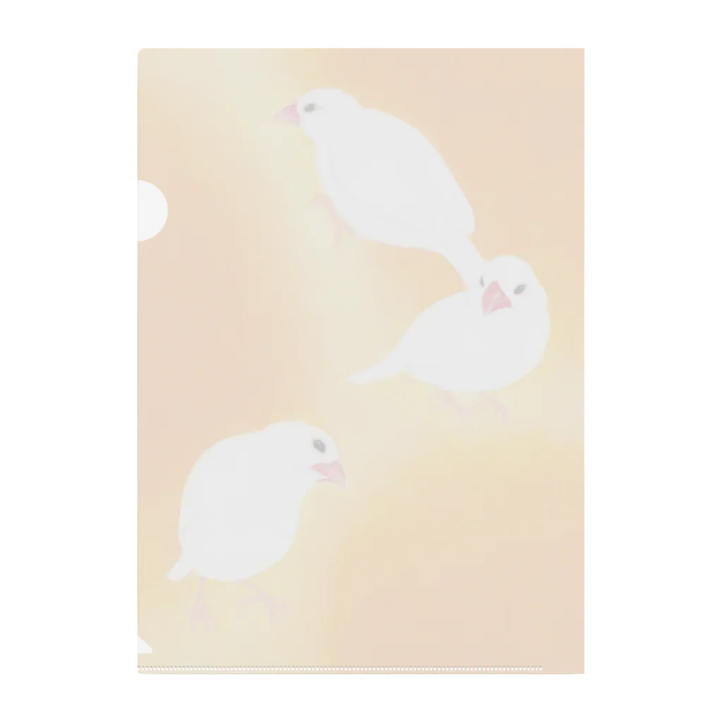 pastelfufuの文鳥『灯』 Clear File Folder