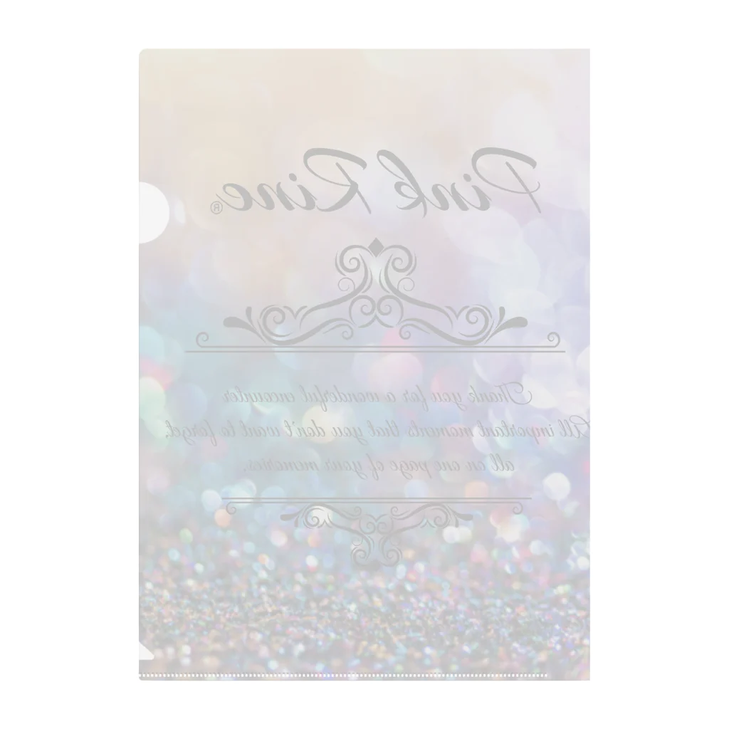 【Pink Rine】の【Pink Rine】オリジナル‼️ Clear File Folder