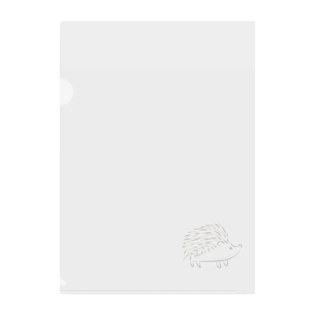 海のサワガニのハリネズミ Clear File Folder