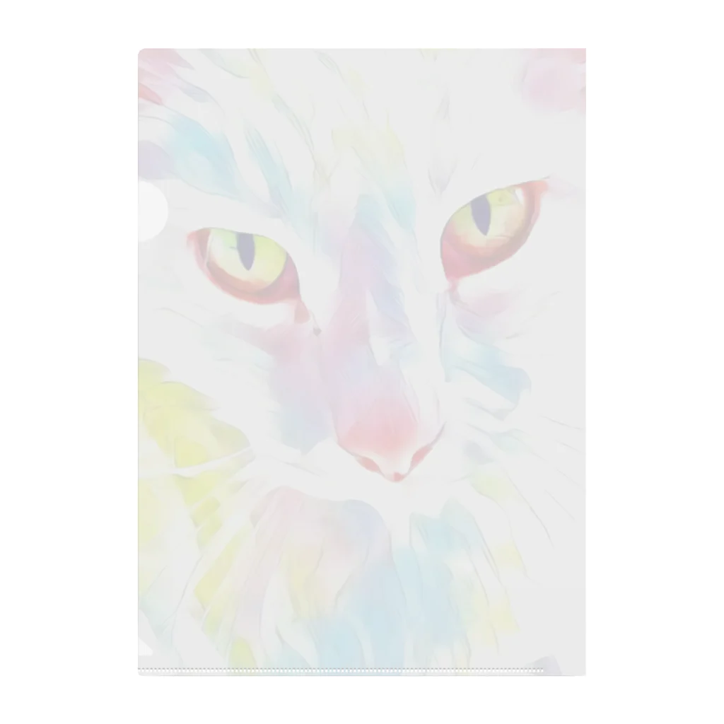 MomenTees ANNEXの夢世界の番猫 Clear File Folder