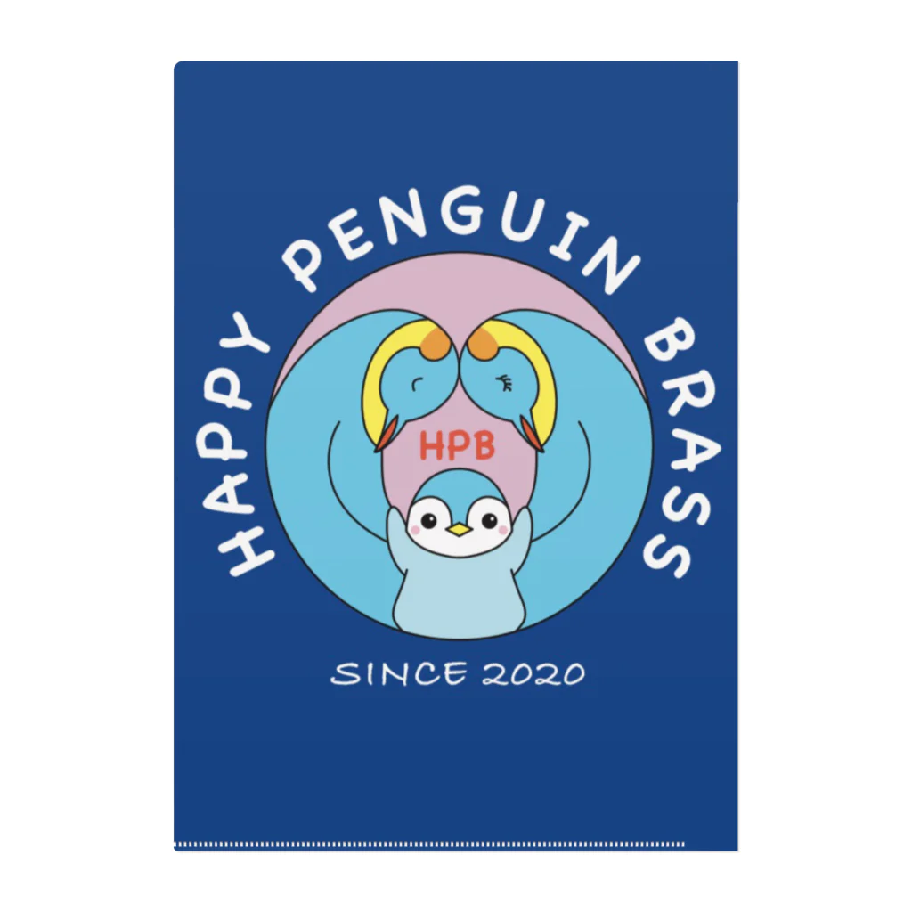 Happy Penguin 🐧のHPBロゴ(両面) Clear File Folder