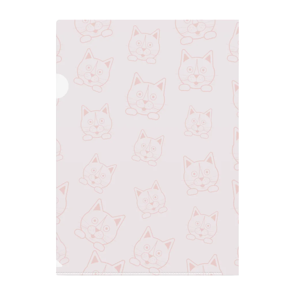 ペットの風ちゃんの柄柄風ちゃんクリアファイル Clear File Folder