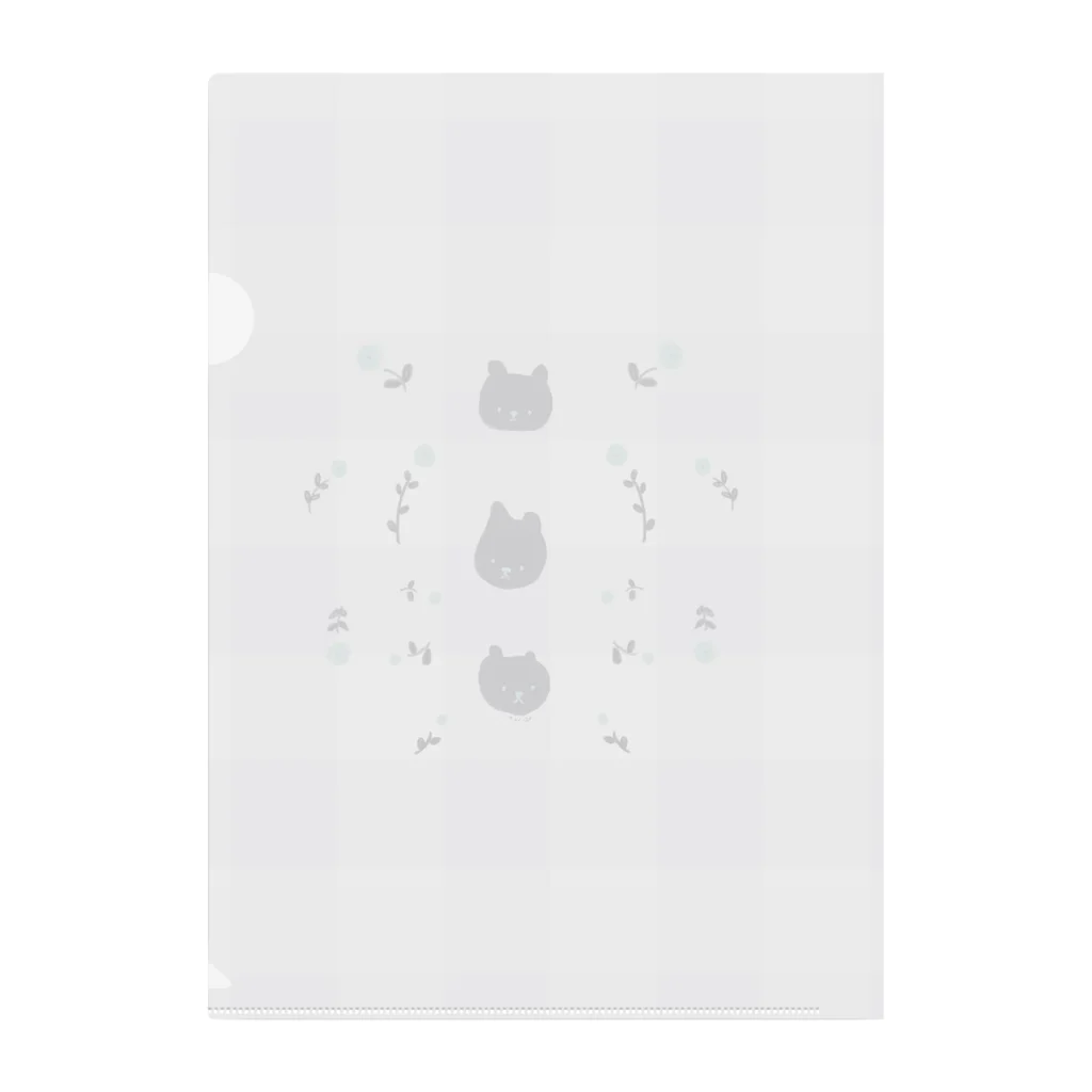 ないしょばなしの3bears Clear File Folder