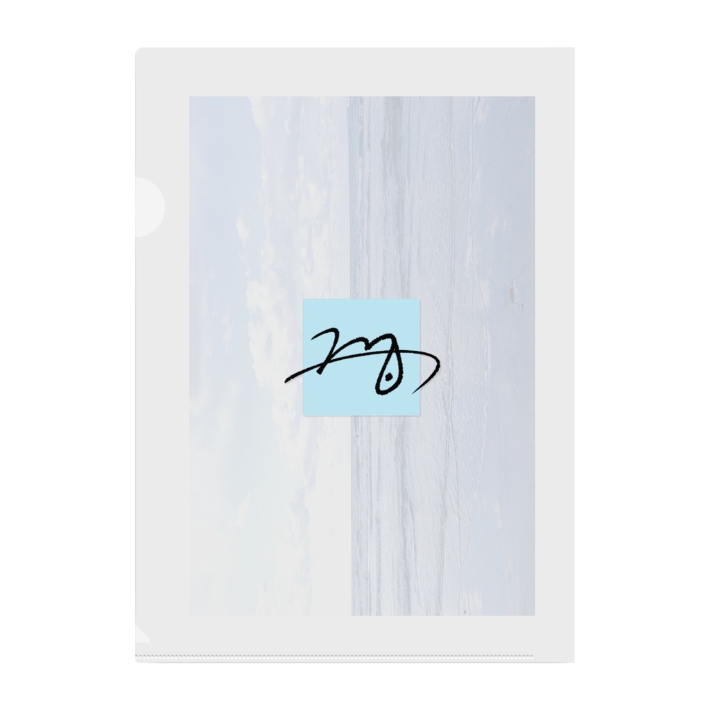 みずいろみずうみの海の見える街 Clear File Folder