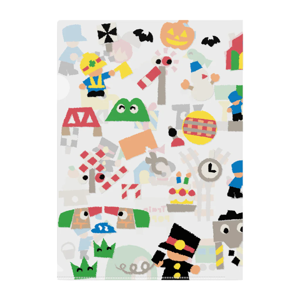 つぼいたけしのTrain POPPO Clear File Folder