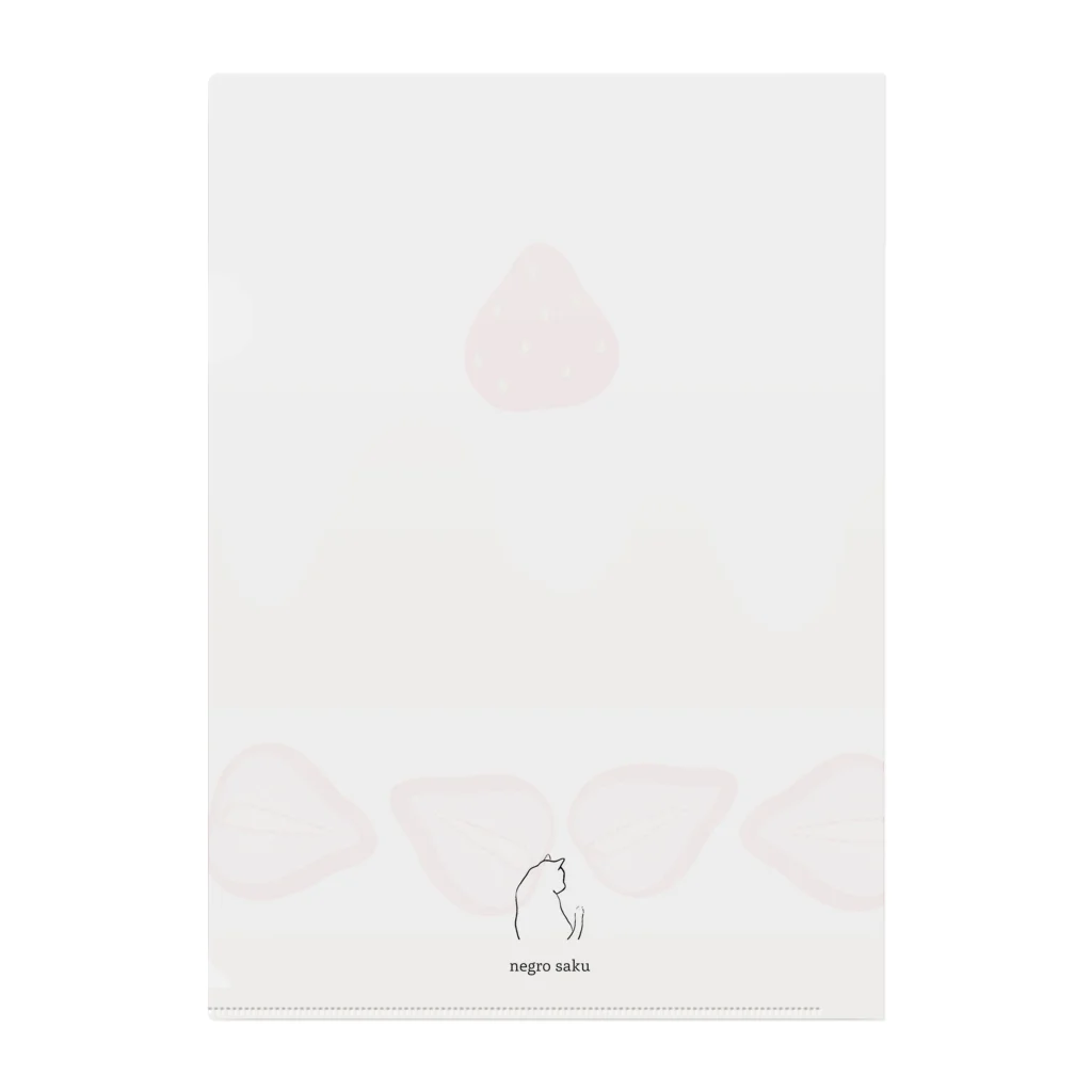 sakuのいちごのケーキ Clear File Folder