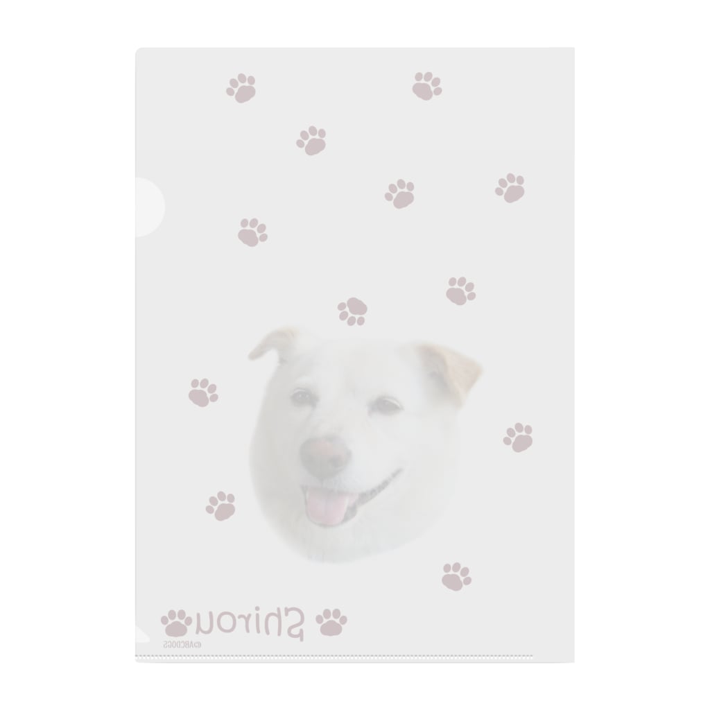 ABCDOGSのうちの子お写真グッズ＜しろうさん＞　ABCDOGS Clear File Folder