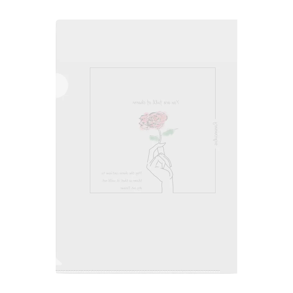 *BLu-e:GarDen*のRanunculus Clear File Folder