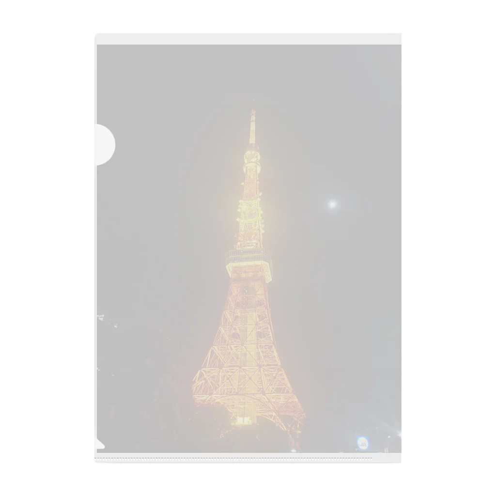 shumoreの2021/3/27/東京Tower Clear File Folder