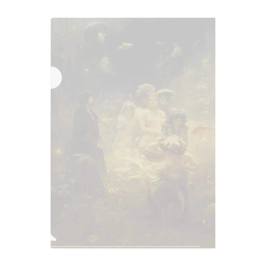 世界の絵画アートグッズのイリヤ・レーピン 《海底の王国でのサドコ》 クリアファイル