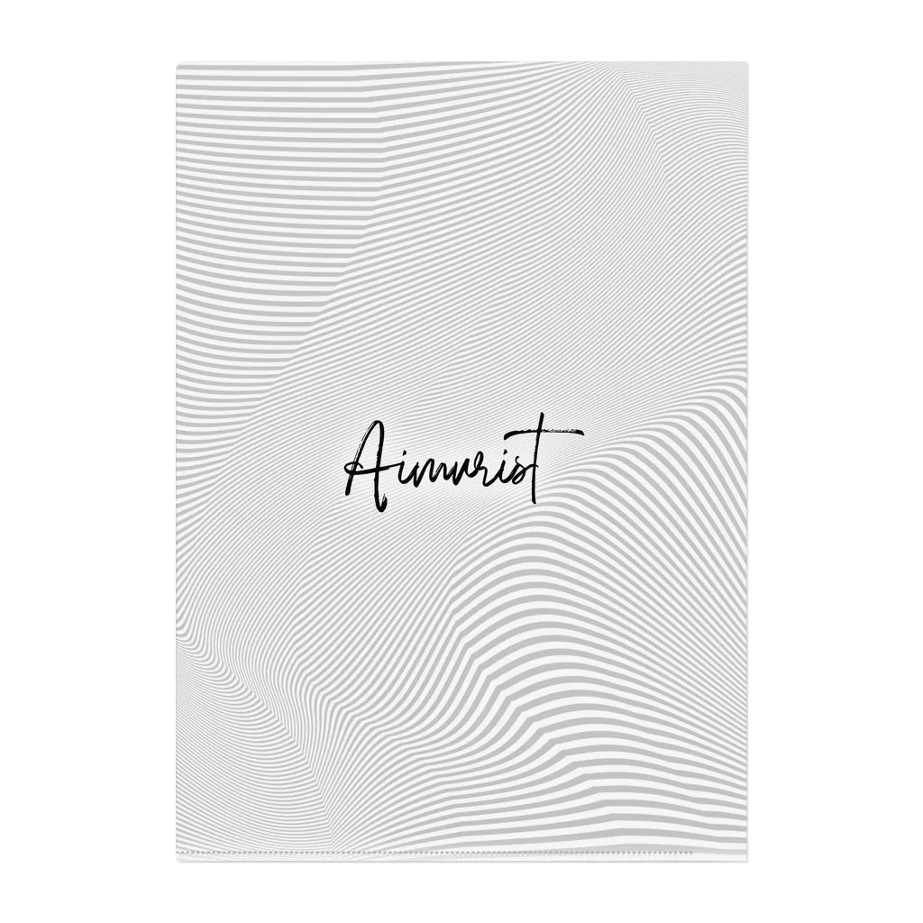 Aimurist のウサギ　テキスト Clear File Folder