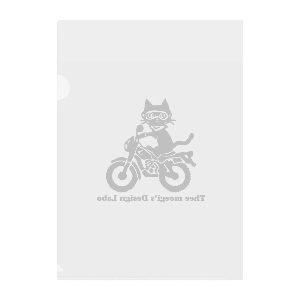 Thee moegi's Design LaboのMONO CAT トライアルバイク Clear File Folder