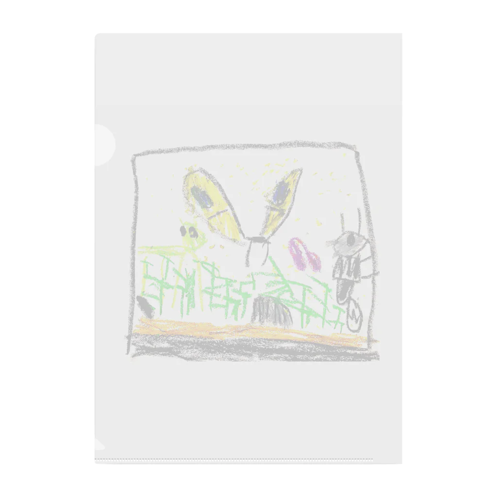 tapunのぽよたろうの春の虫の絵 Clear File Folder