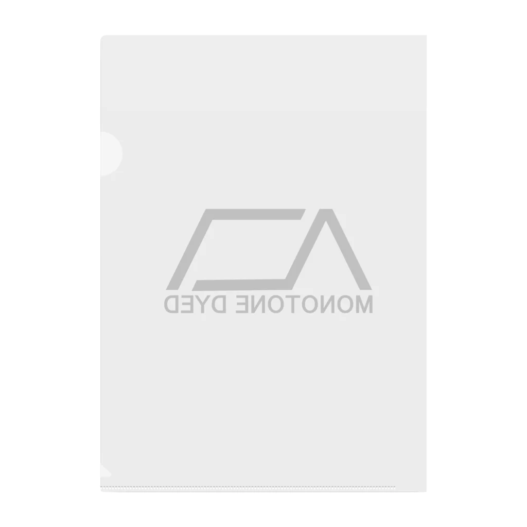 MOMOTONE DYEDのMONOTONE DYED Clear File Folder