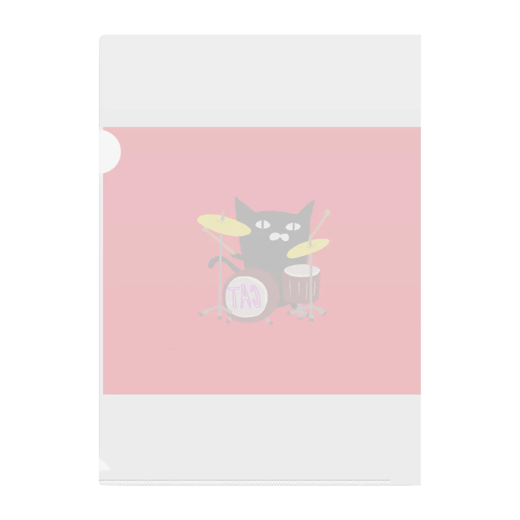 CaroFactoryのdrum cat Clear File Folder