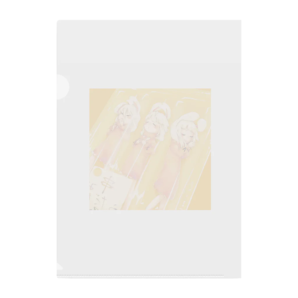 むち米の店の桜みたらしうさぎ Clear File Folder