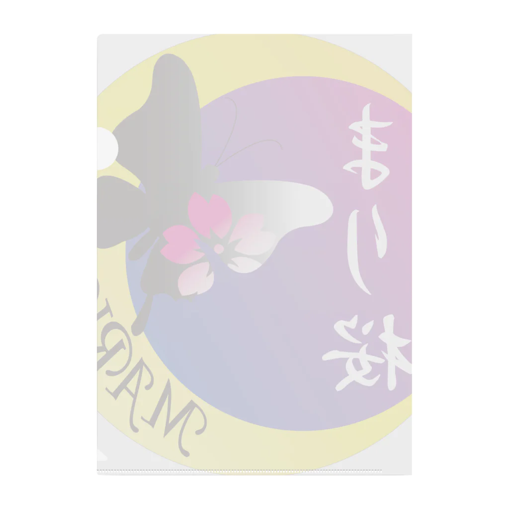 まり桜-MARIO- Collection  Shopのまり桜-MARIO- ロゴ Clear File Folder