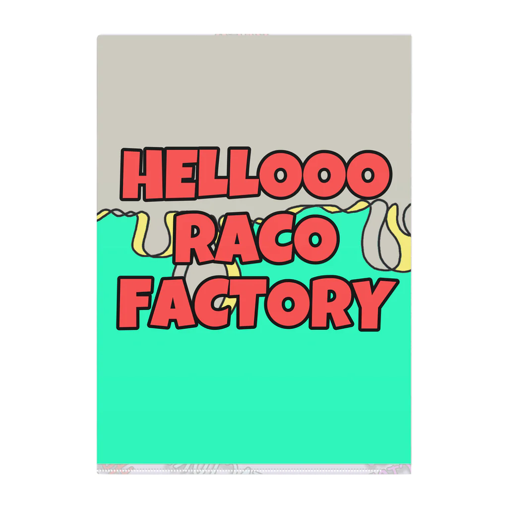 RACOFACTORY.ETCのカラフルRACOクリアファイル Clear File Folder