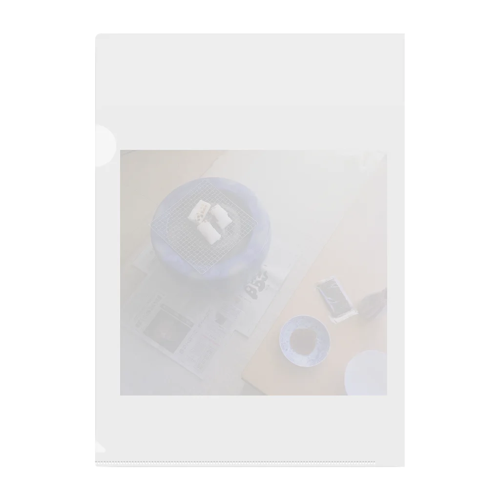 ふかみどりのお家の火鉢とお餅(2021) Clear File Folder