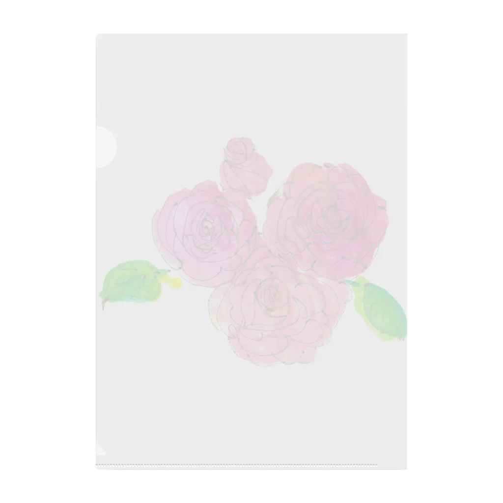 gama da gamaの薔薇の花 クリアファイル