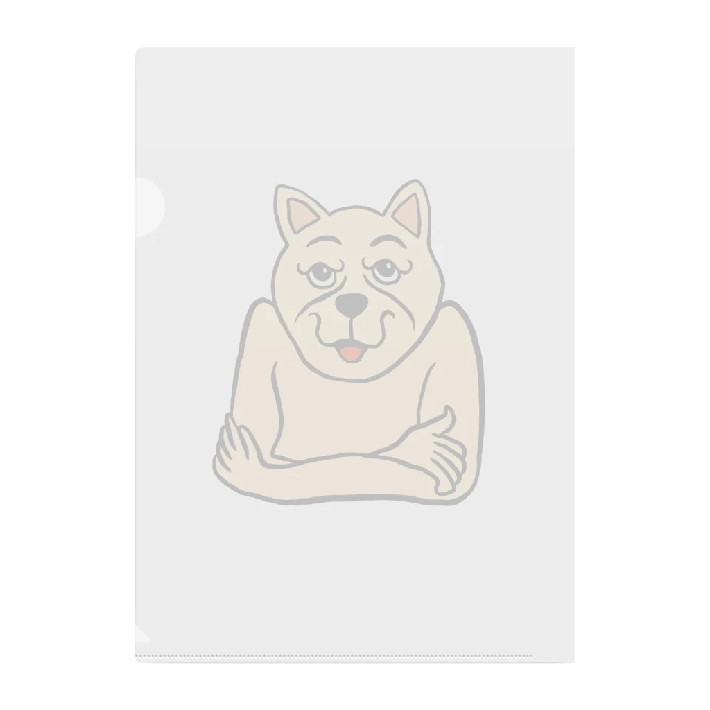 ホビヲノエのお店のしたたかな犬 Clear File Folder