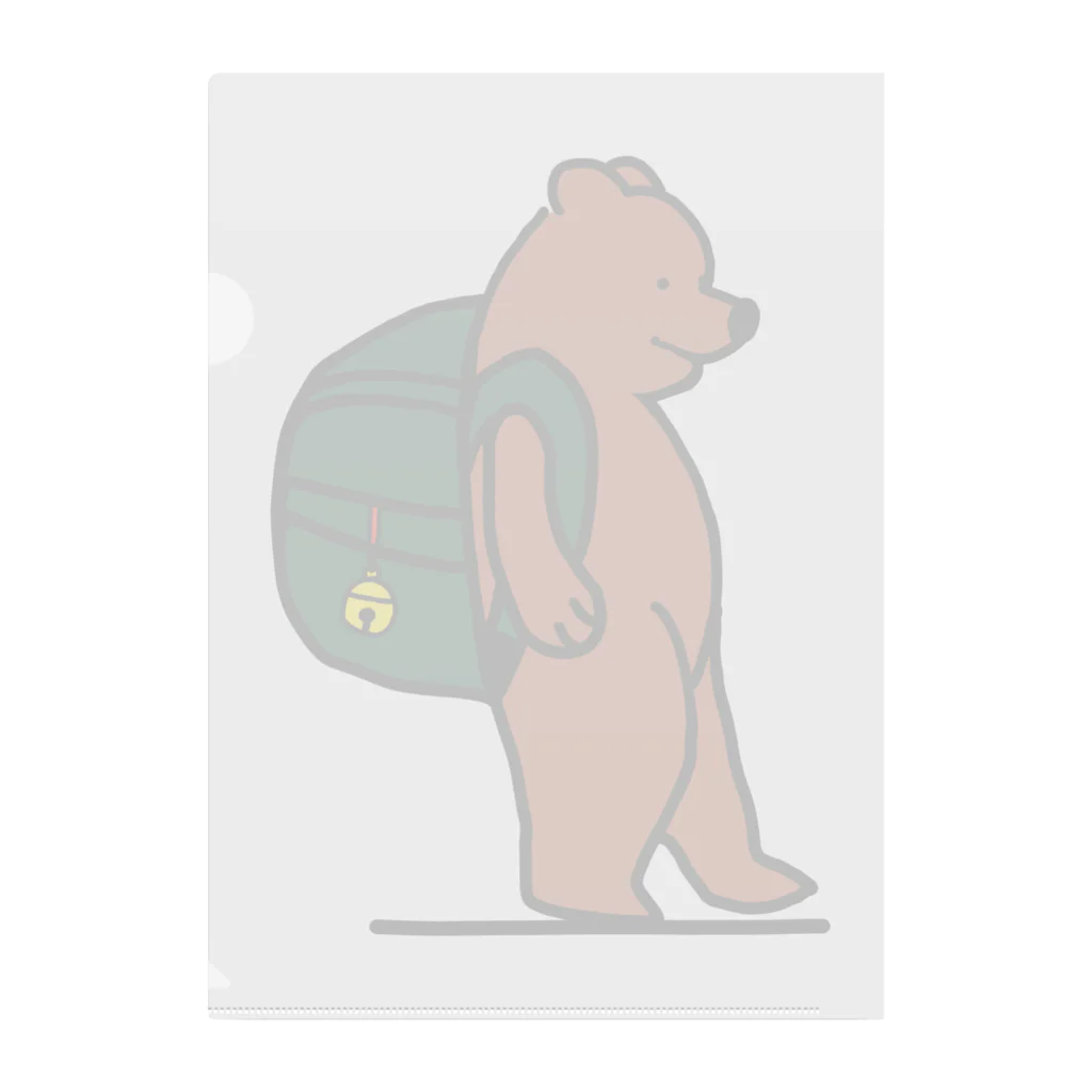 ＋Whimsyのcamp bear Clear File Folder