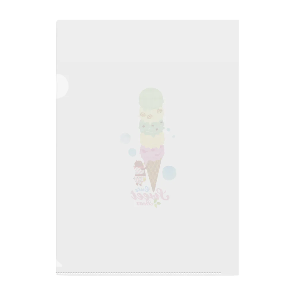 プリティベアのプリティベア Clear File Folder