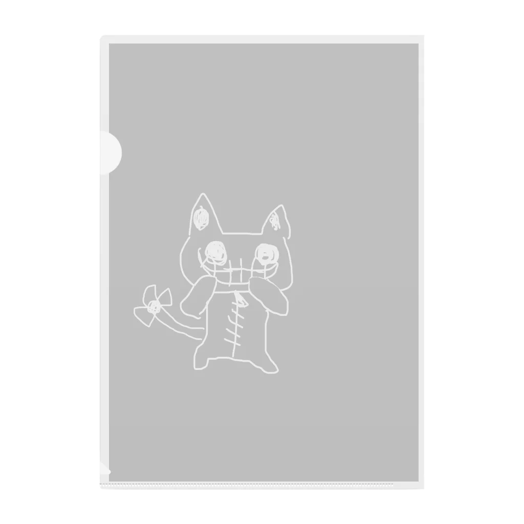 豆腐脳味噌店の笑うみるくねこ Clear File Folder