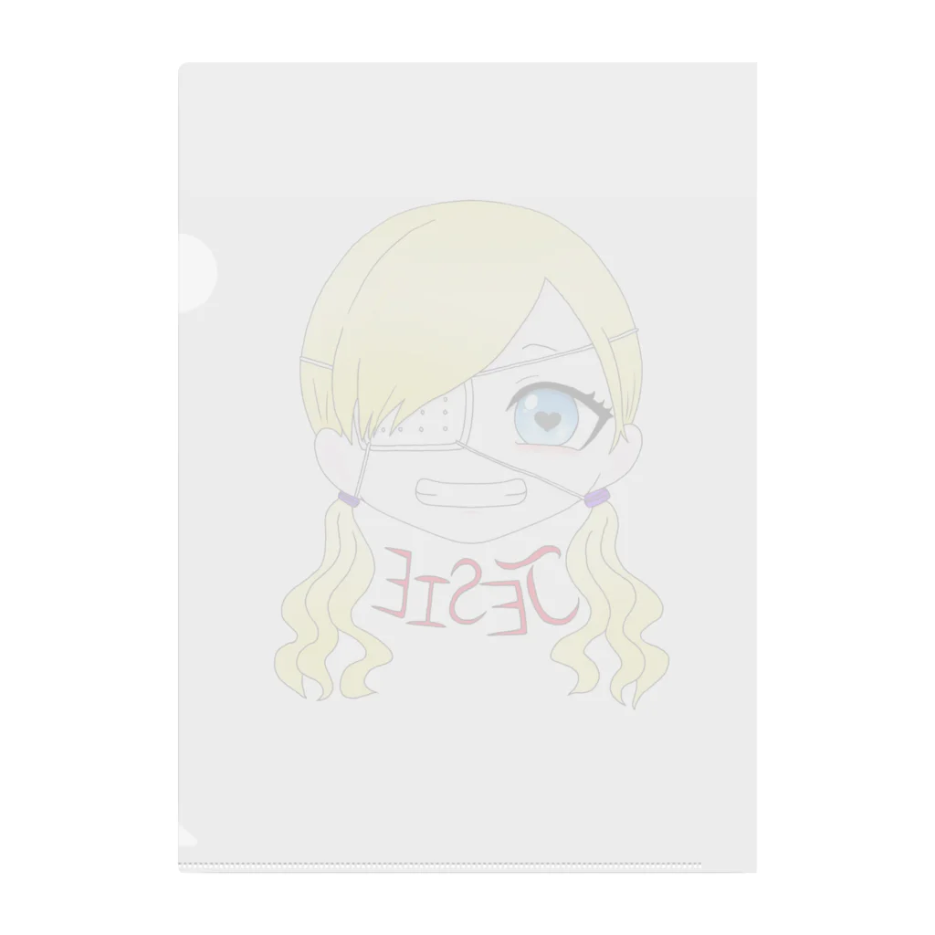 【公式】《ホラー集団》関西エンターテイメント集団伯虎座🐯💀のジェシーちゃん Clear File Folder