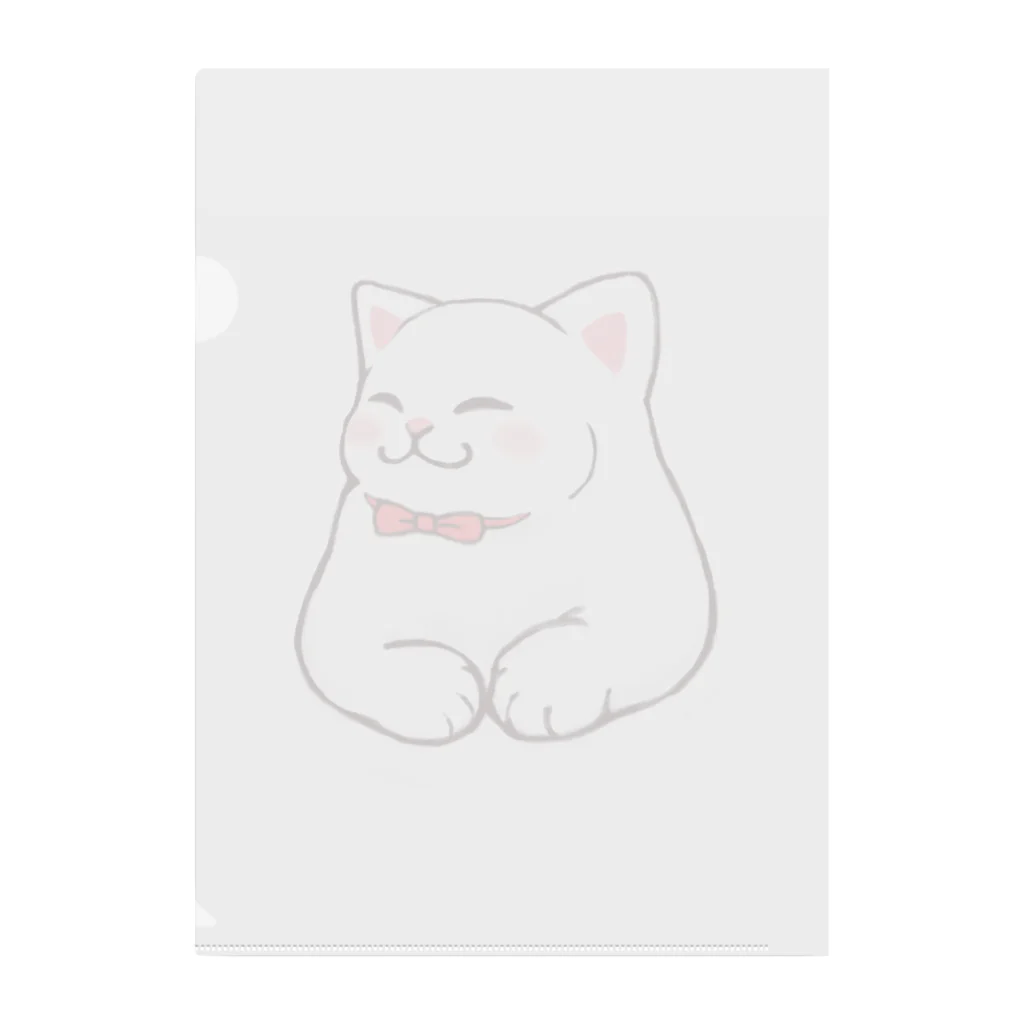 ふわにゃんshopのごきげんにゃんこ Clear File Folder