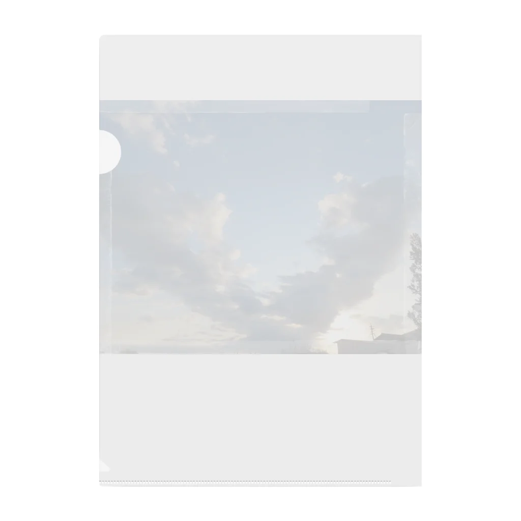 愛自然写真の♡雲 Clear File Folder