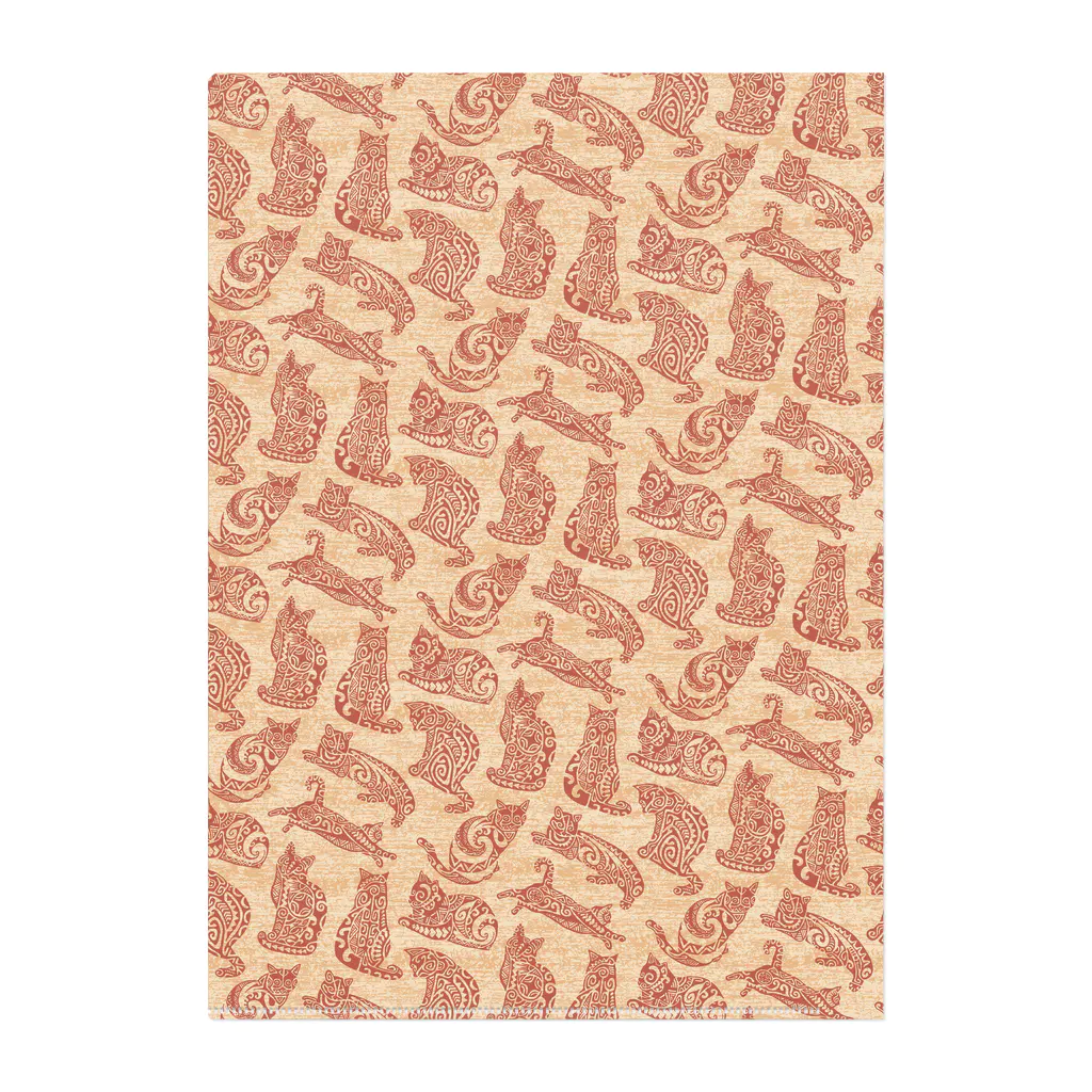 ANANI UKULELEのTahitian Tribal Cat Clear File Folder