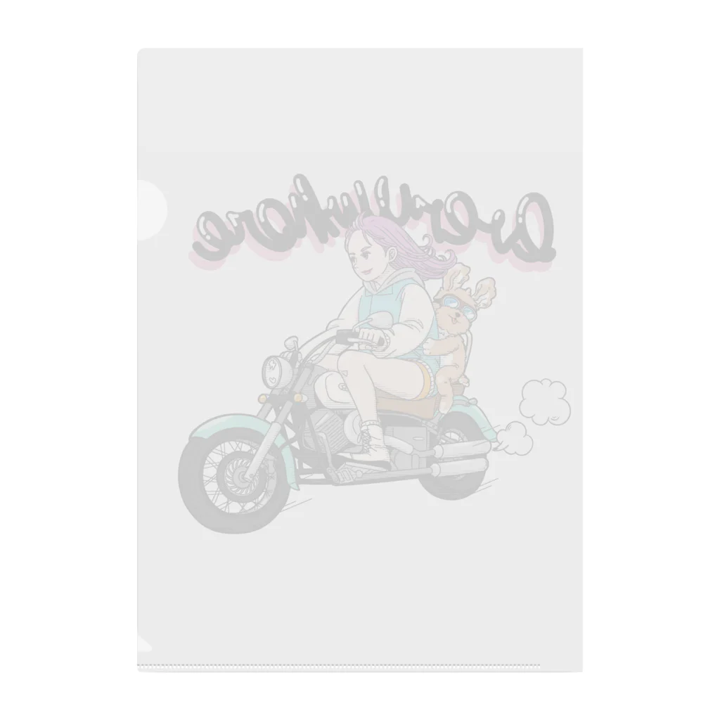 RIKAの【girl】biker2 Clear File Folder