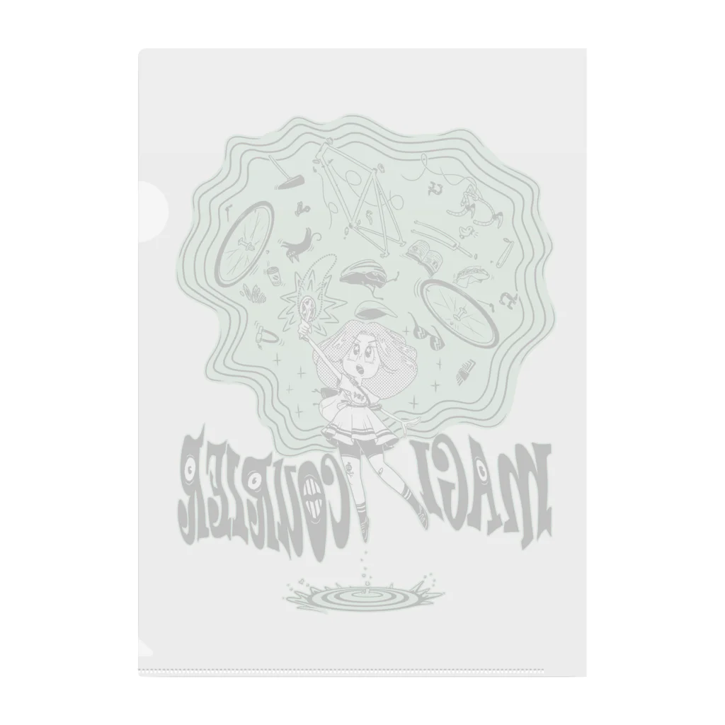 nidan-illustrationの“MAGI COURIER” green #1 Clear File Folder