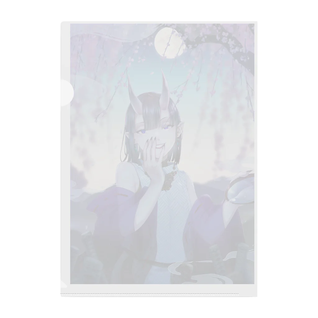 ミネパイヒリツの夜桜と鬼 Clear File Folder