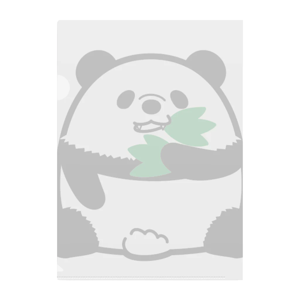sirokuro okibaのパンダのこども（食事中） Clear File Folder