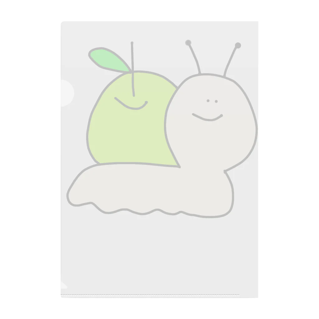 ゆるいもの倶楽部の🐌カタツムりんご🍏 Clear File Folder