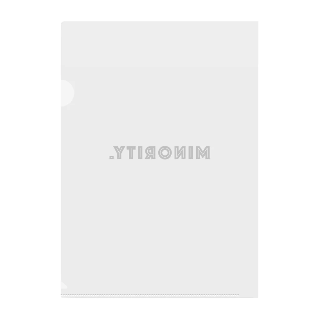 mincora.のMINORITY.　- black ver. 01 - Clear File Folder