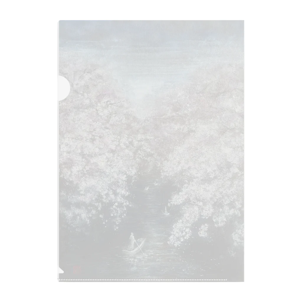 ギトチマンの桜舟 Clear File Folder