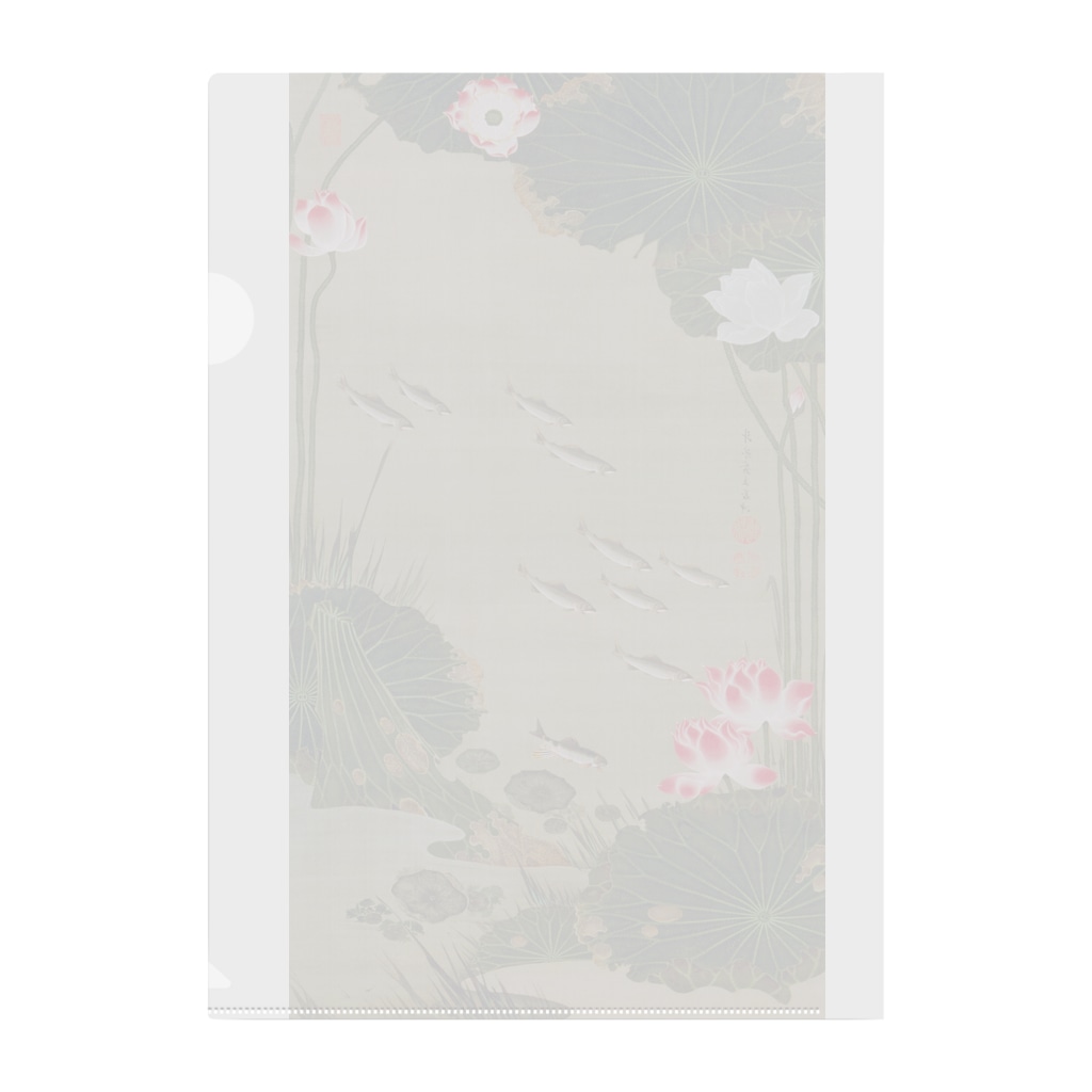 伊藤若冲 蓮池遊魚図 世界の絵画アートグッズ Art Chan のクリアファイル通販 Suzuri スズリ