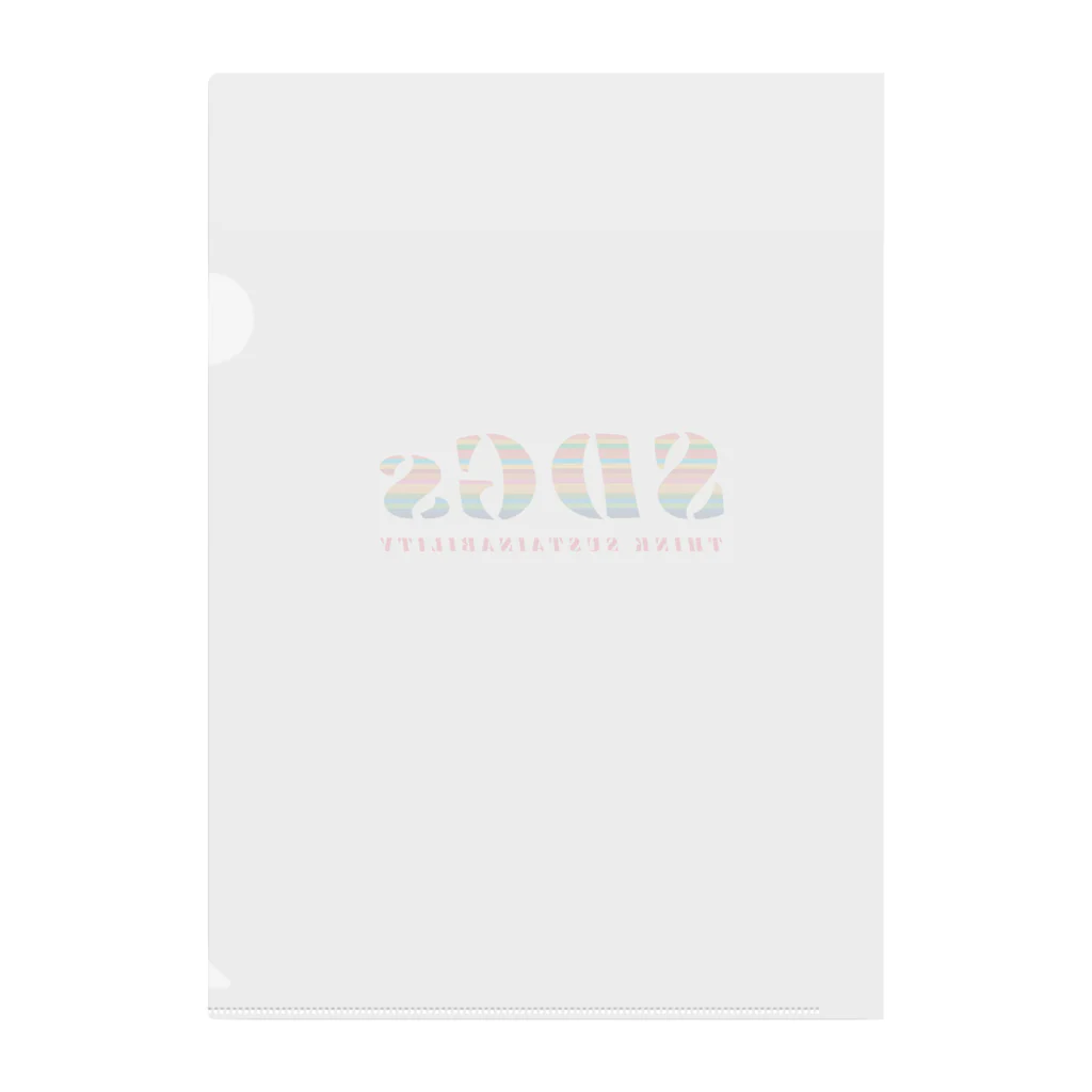 mincora.のSDGs - think sustainability Clear File Folder