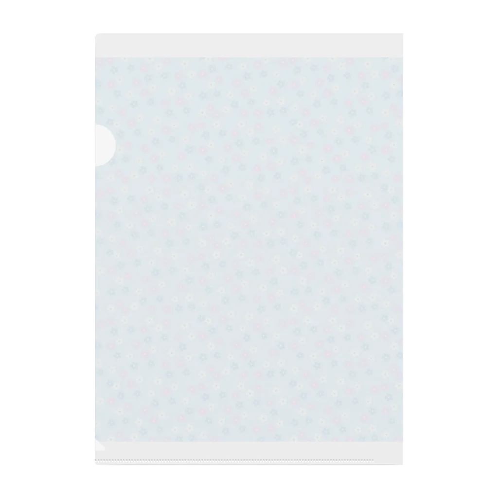 JIGGYの花（ブルー） Clear File Folder