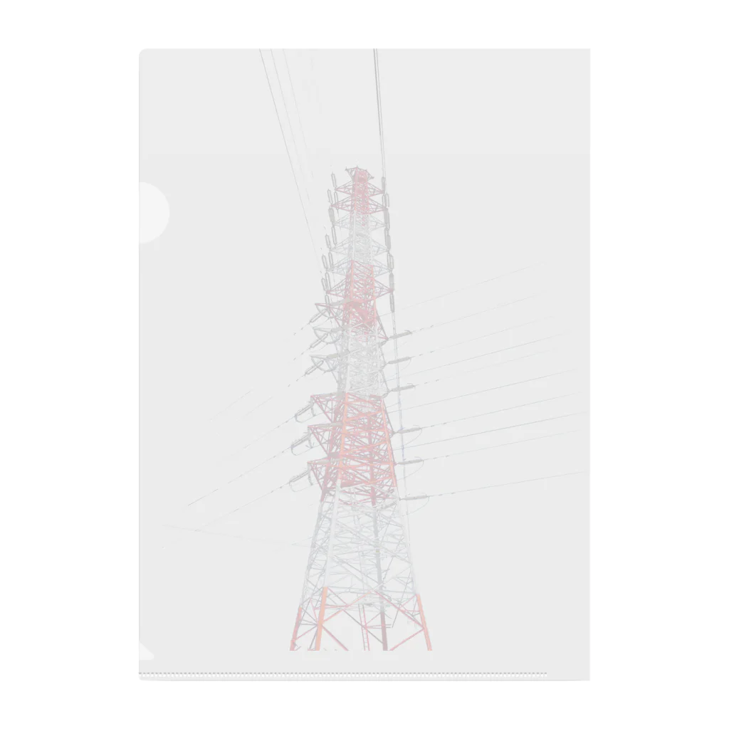 STEEL TOWER rainyの川崎火力線No50 Clear File Folder