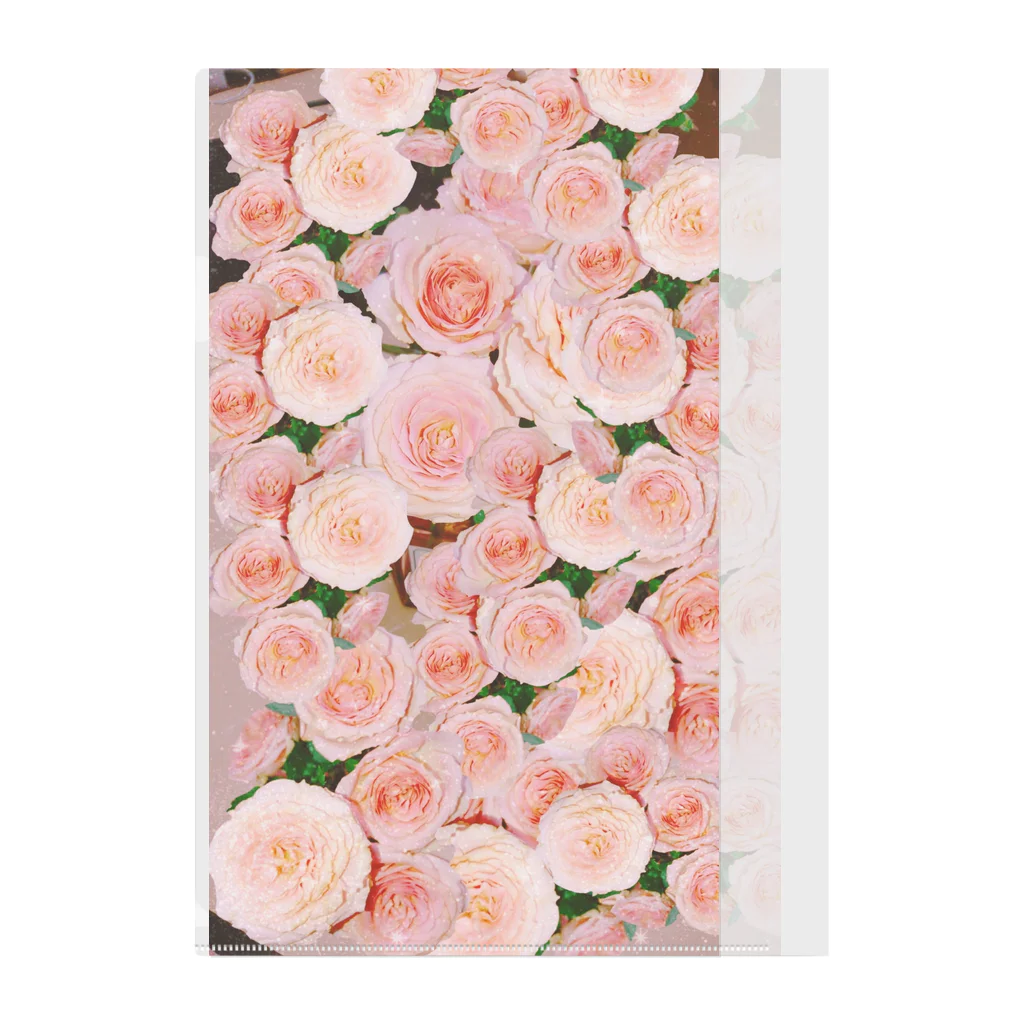 水彩屋のLots of roses Clear File Folder