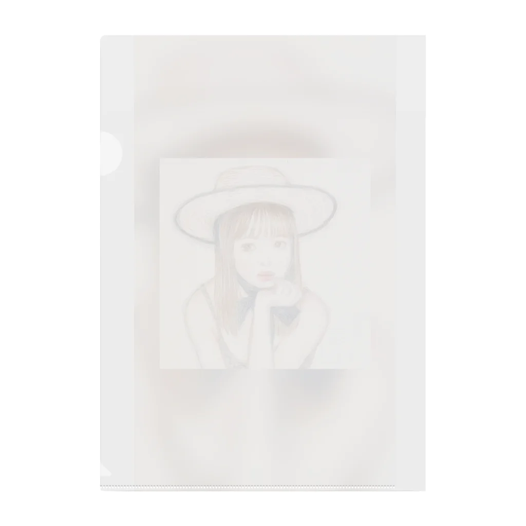 mie's artshoopの夏の少女 Clear File Folder