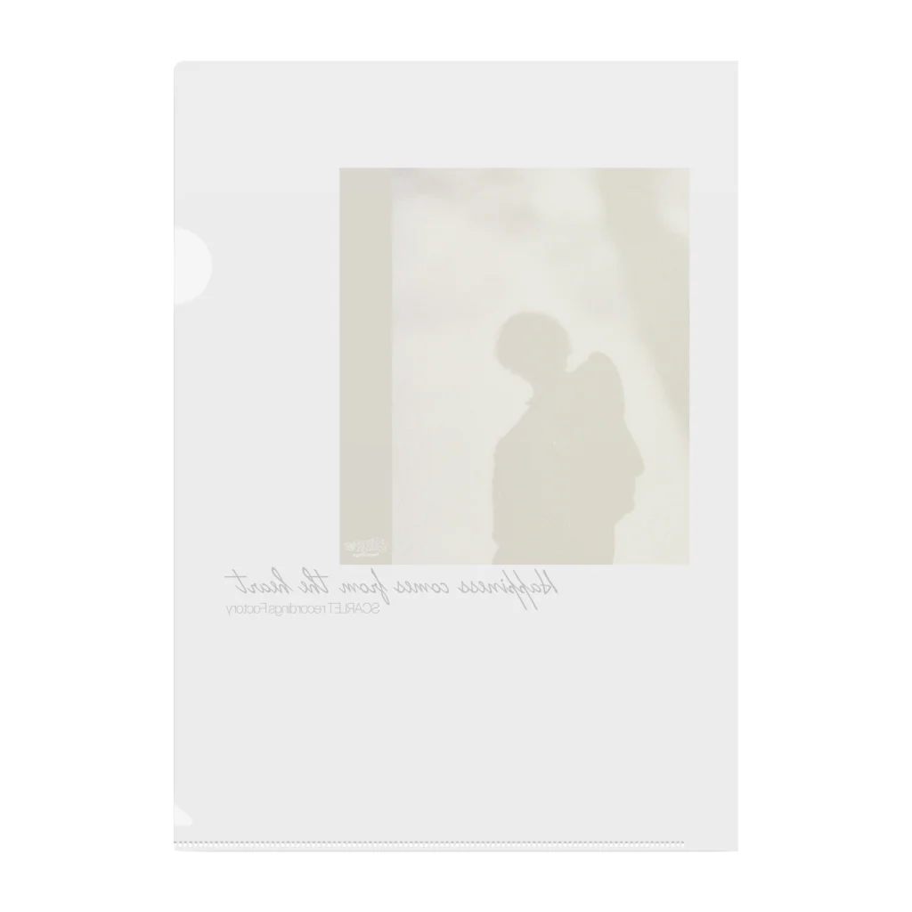 SCARLET recordings FactoryのHappiness Black Clear File Folder