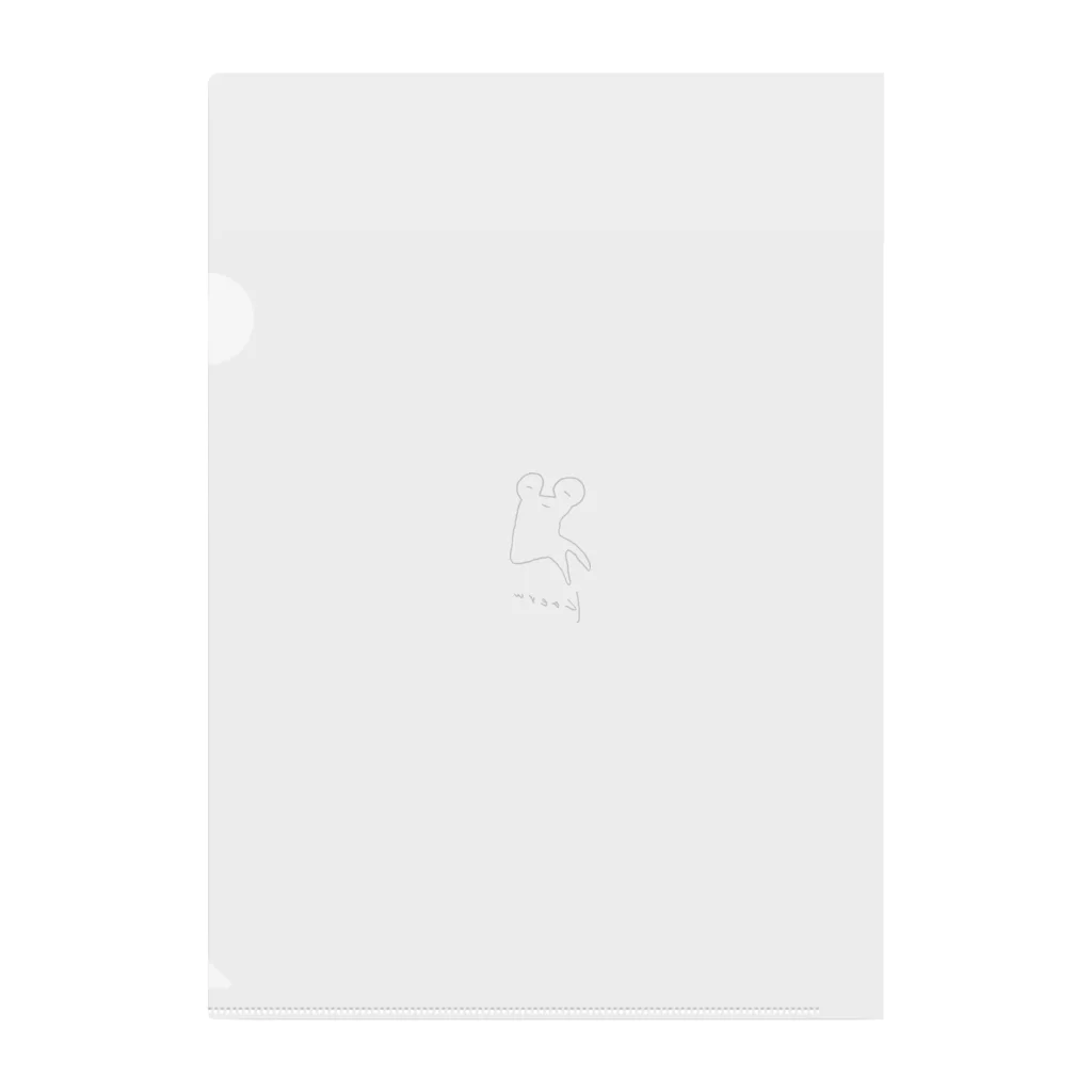 しの田サバニレのジャンプに失敗したKaeru-黒小- Clear File Folder