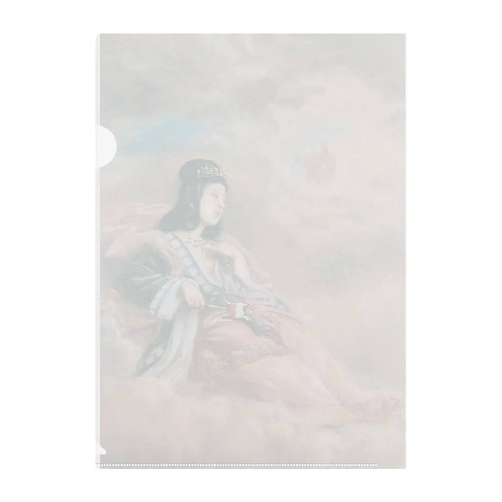 世界の絵画アートグッズの山本芳翠《十二支 丑『牽牛星』》 Clear File Folder