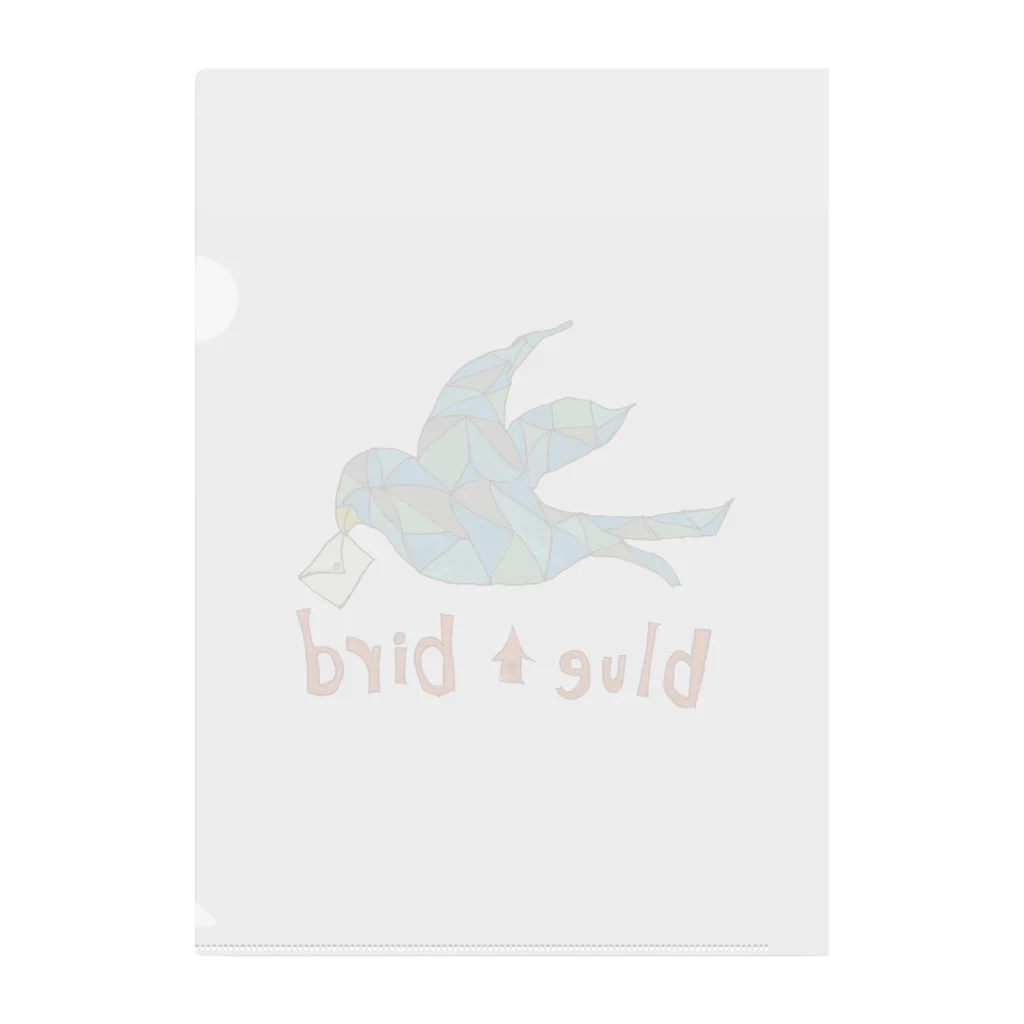 モコモコミュージアムのblue bird Clear File Folder