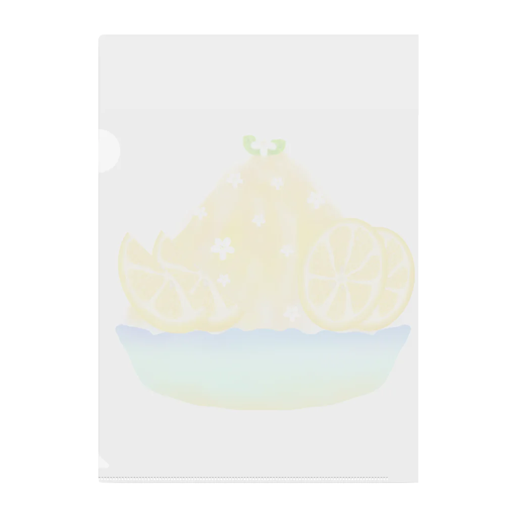Lily bird（リリーバード）の蜂蜜レモンかき氷 Clear File Folder